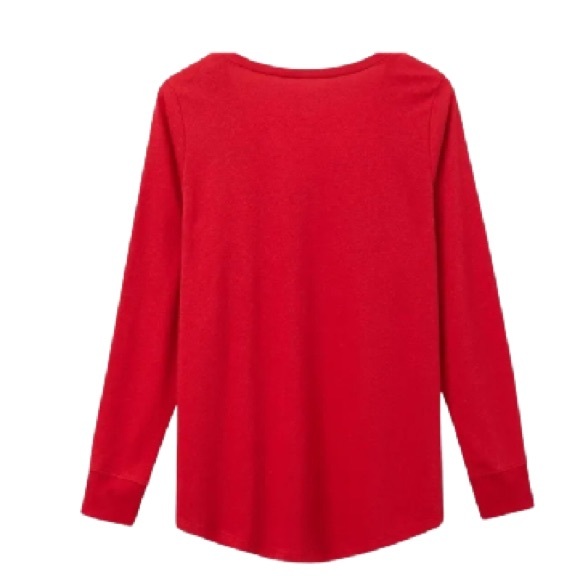 Torrid Long Sleeve Girlfriend Tee Red V-Neck 3X - Picture 2 of 6